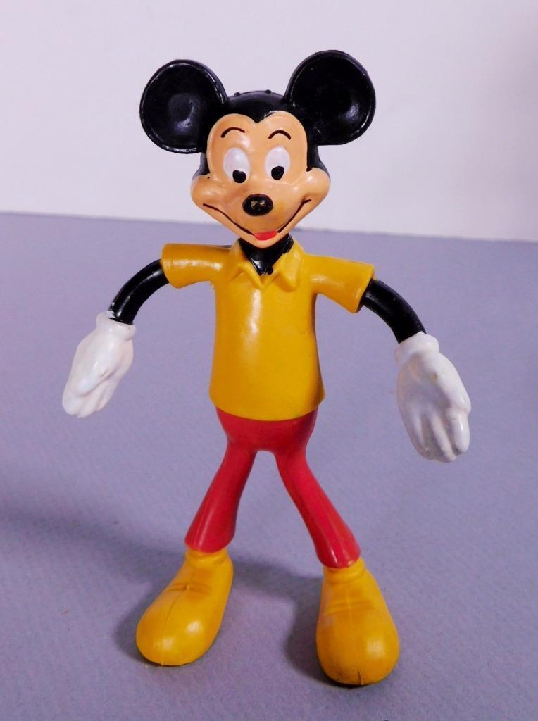 Vintage Mickey Mouse Bendy Walt Disney Productions 5\