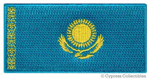 KAZAKHSTAN FLAG PATCH embroidered iron-on KAZAK EMBLEM SOUVENIR BORAT EMBLEM