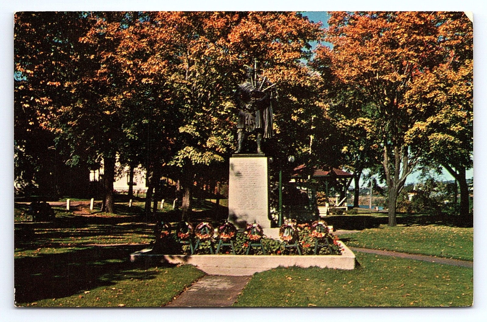 Postcard Soldier's Monument New Glasgow Nova Scotia
