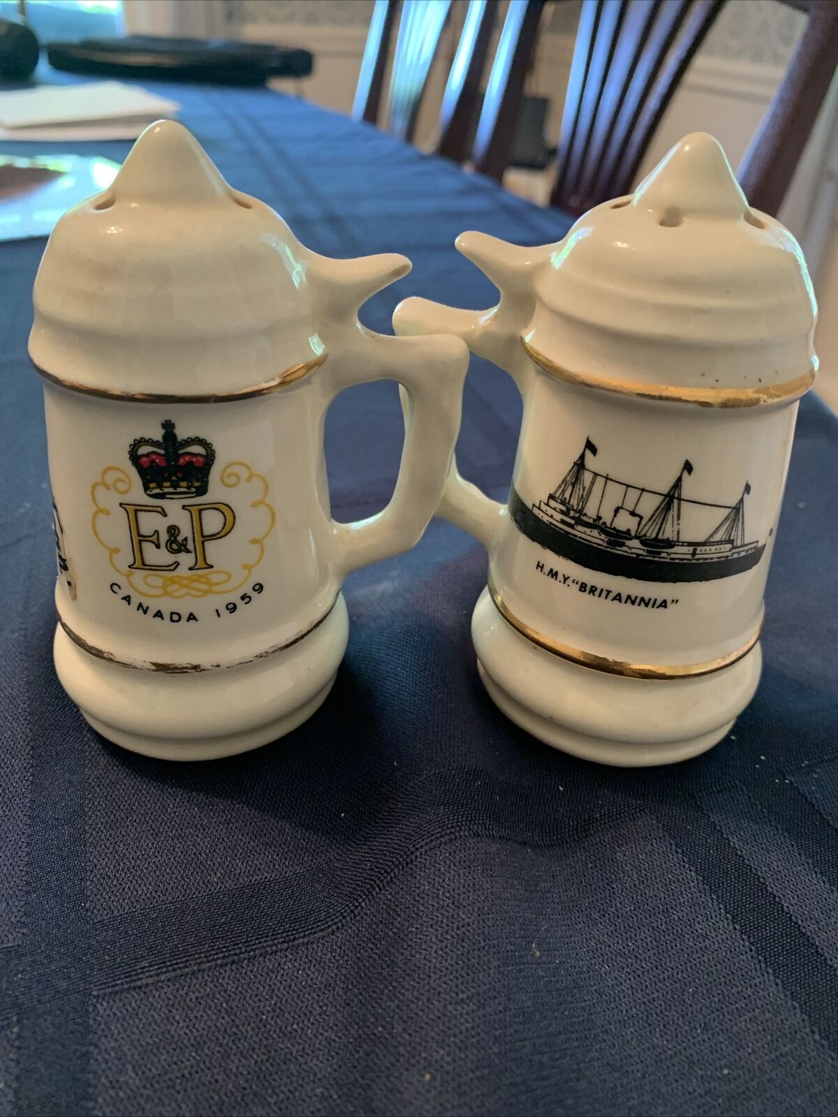 Vtg Canadian Expo / St Lawrence Seaway/HMY BRITANNIA S&P Shakers 1959