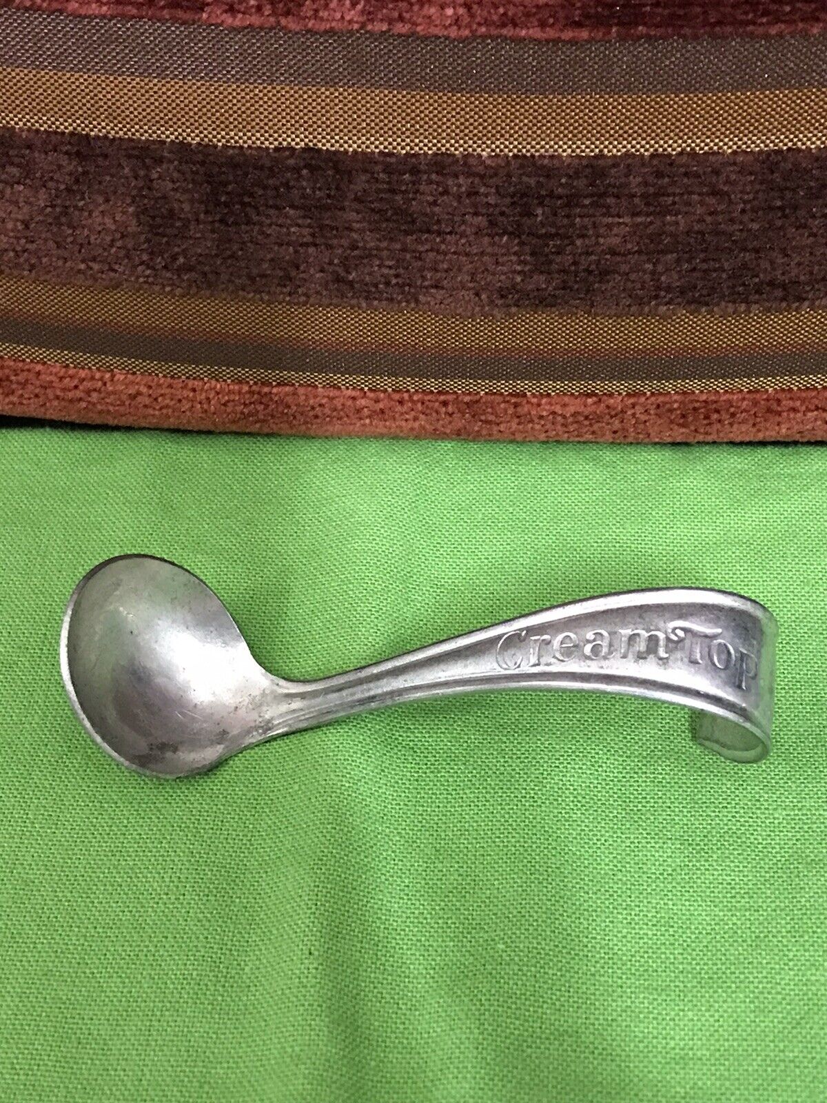 1924/1925 Advertising Ladle/Spoon: Cream Top Small Metal Spoon/Ladle