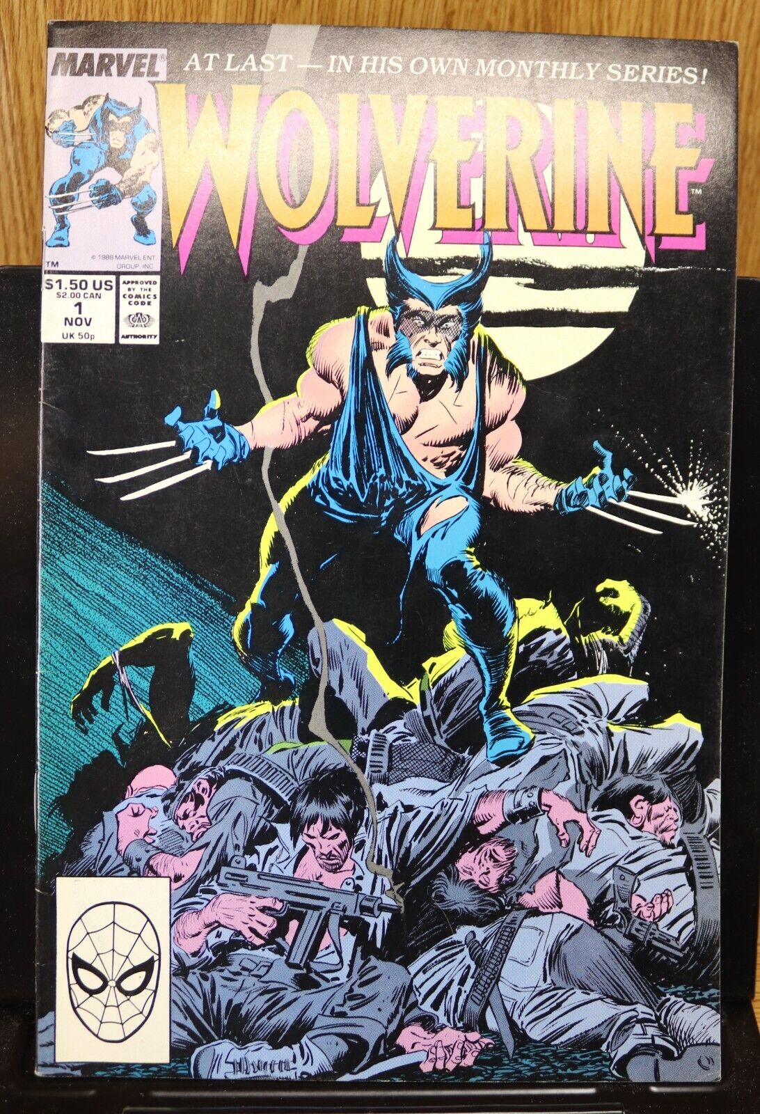 WOLVERINE #1 Marvel 1988 1st Wolverine as PATCH Claremont & Buscema NM+ HIGH 9Z