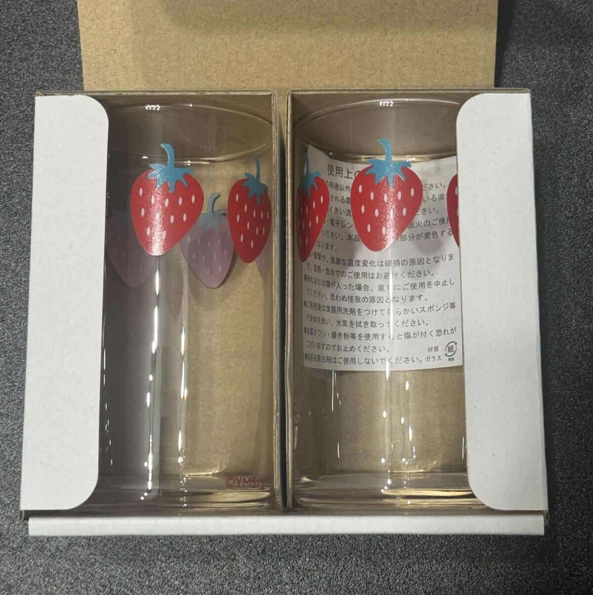 Ai Yazawa Exhibition ALL TIME BEST NANA Strawberry Pair glass Shueisha