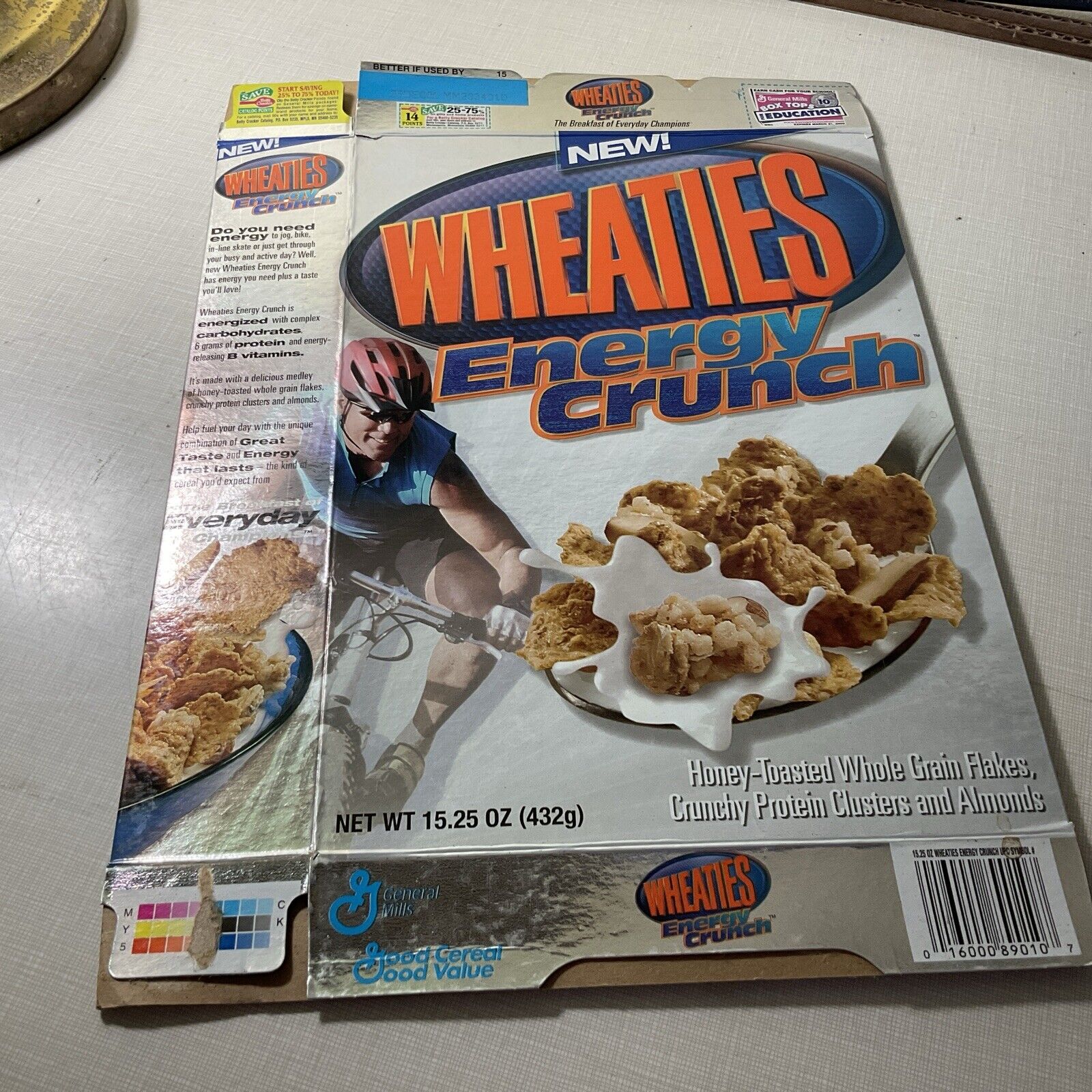 Wheaties Energy Crunch Cereal Boxes Vintage 2001