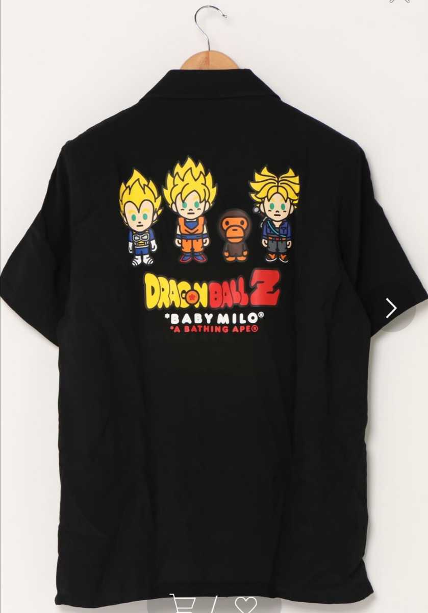 BAPE DRAGONBALL Z L size shirt short sleeve Japan limited Goku Vegeta Trunk Shup