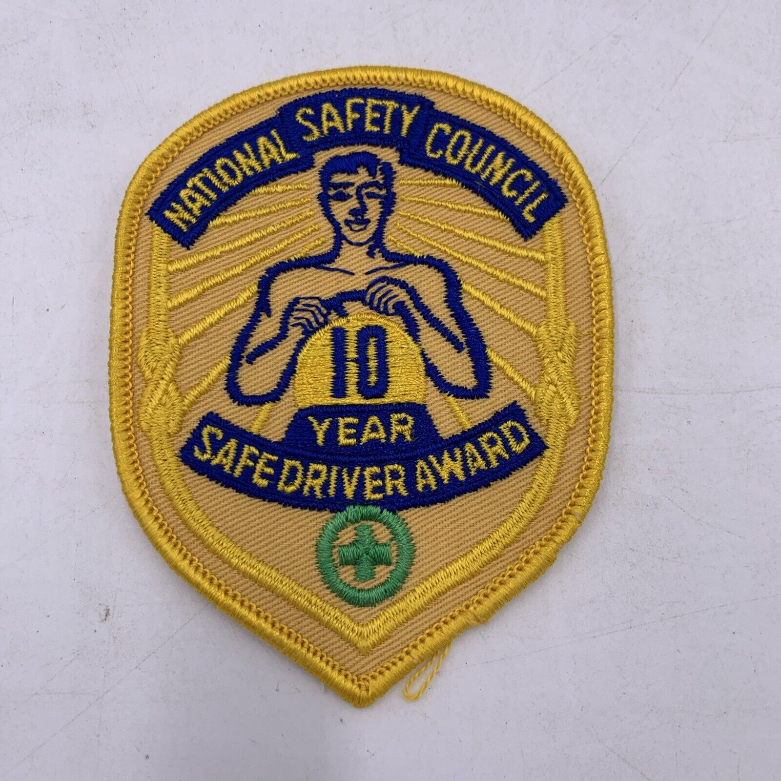 Vintage National Safety Council 10 Year Safe Driver Award Patch 4\