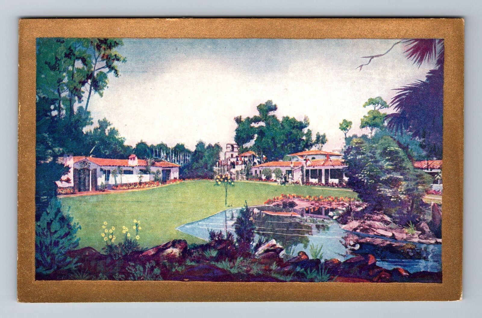 CA-California, House Pacific Relations, Scenic View, Vintage Postcard