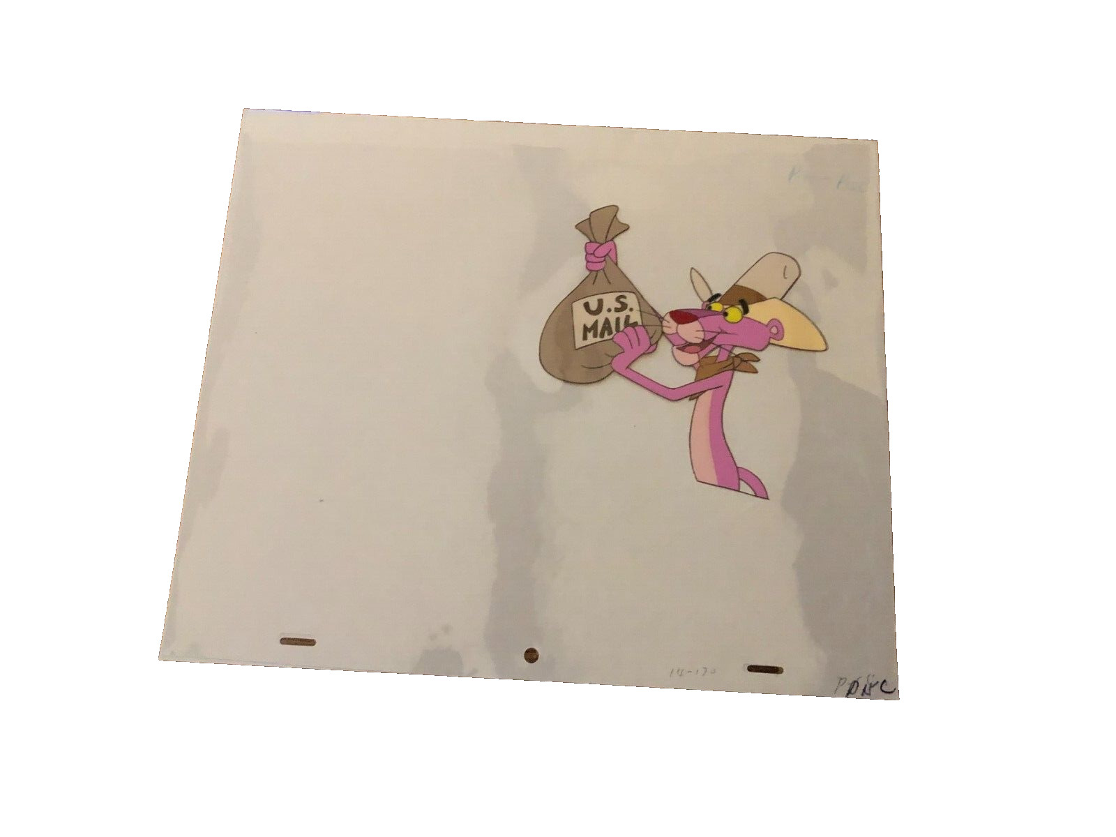 PINK PANTHER,   ORIGINAL  ,HAND PAINTED   PRODUCTION  CEL