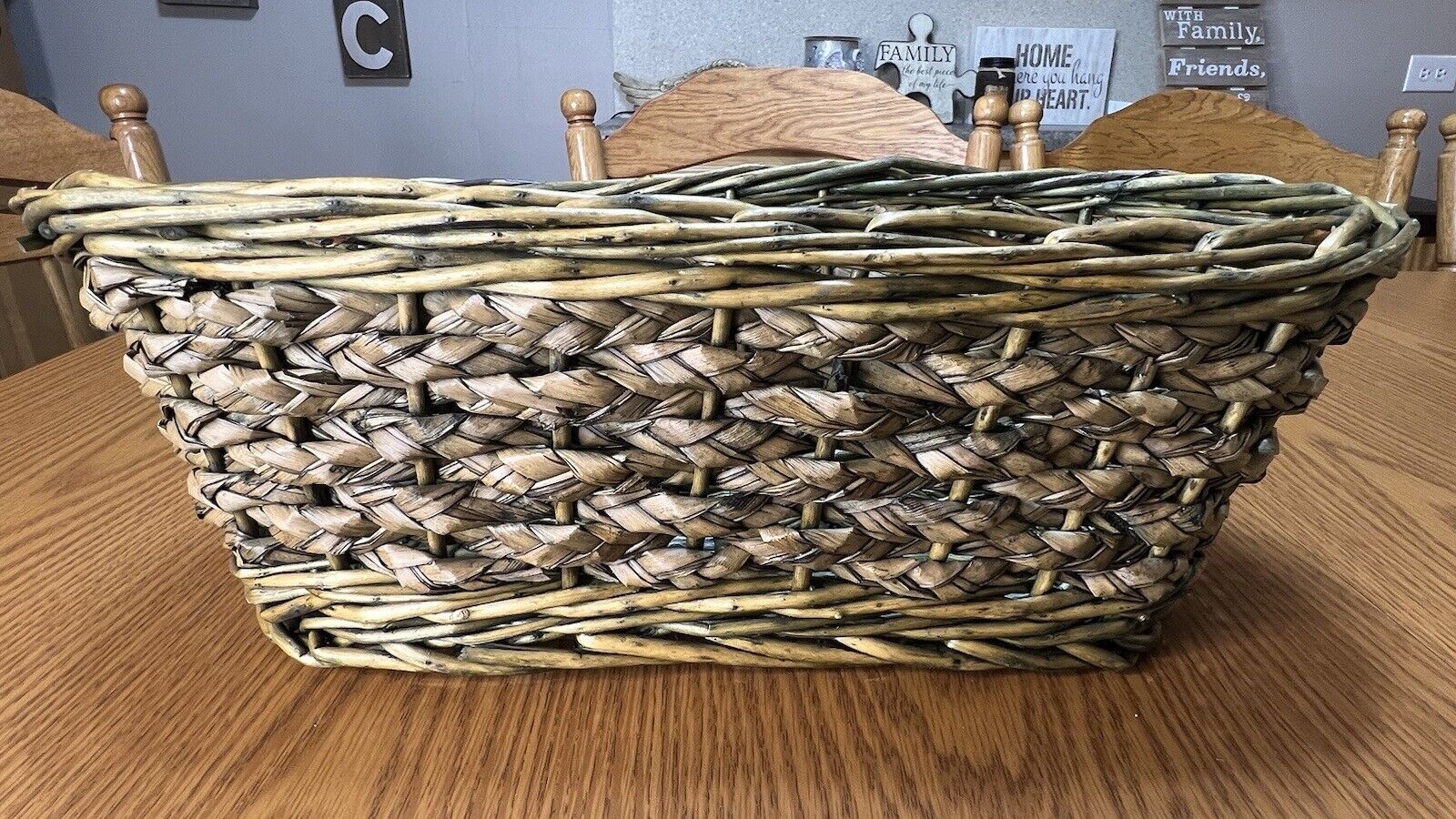 New Oval Traditional Wicker Bread Basket.