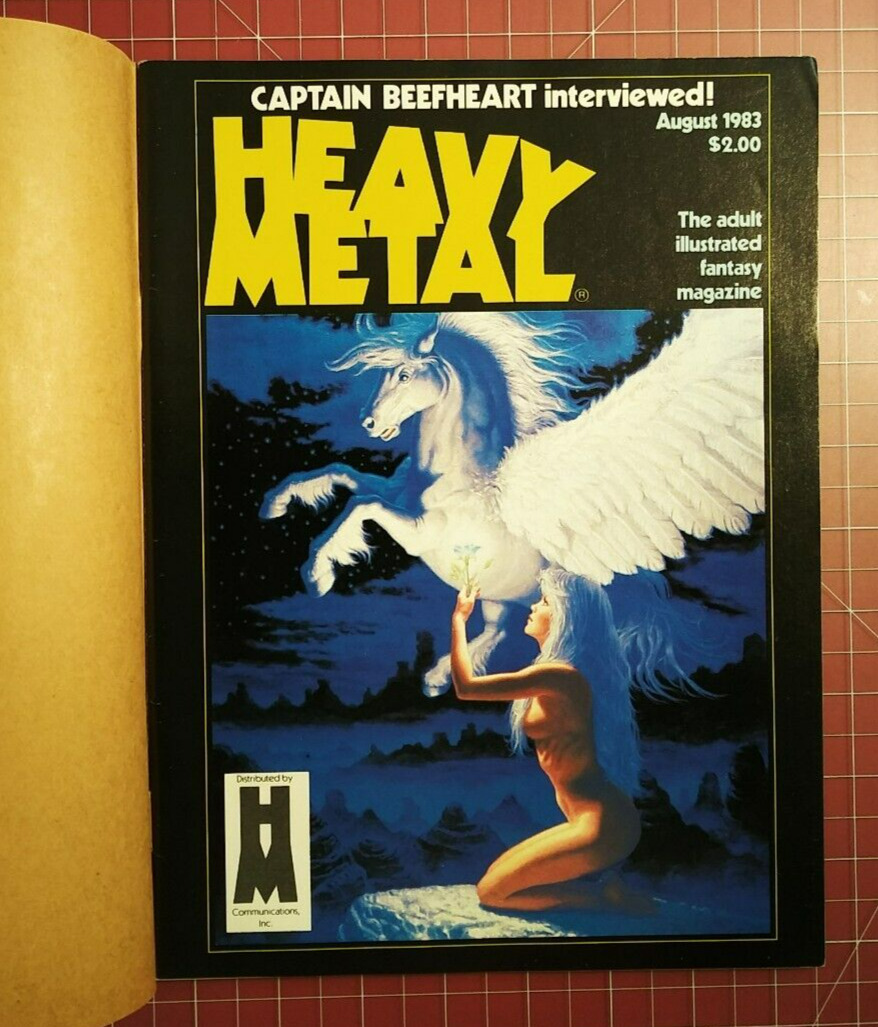 Heavy Metal - August 1983 - Original Mailing Cover - Adult Magazine