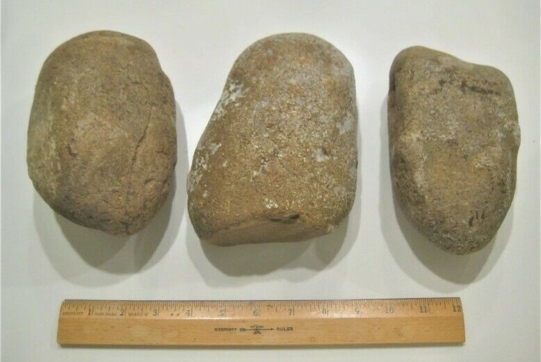 3 Large FLINT CHERT Stones for Arrow Spearhead Knapping 11-14 Lbs. 