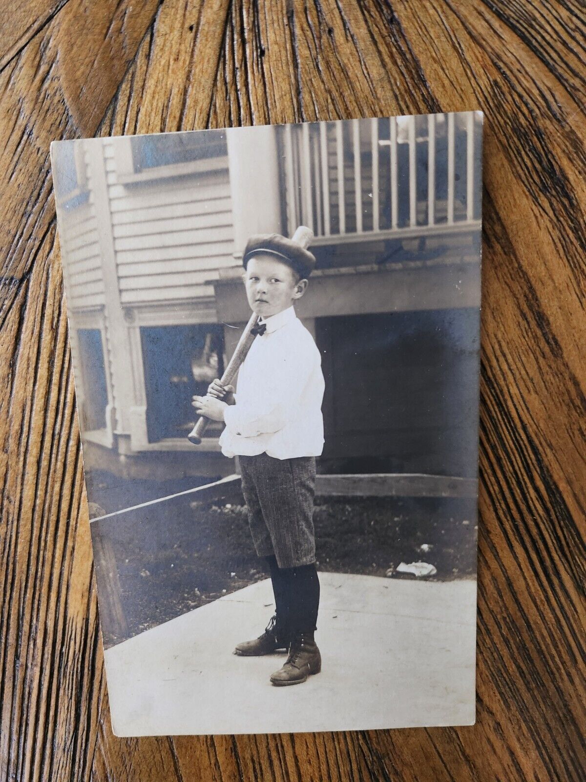 Baseball player Bat Knickers Bowtie Child Early 1900s UNUSED Unposted card