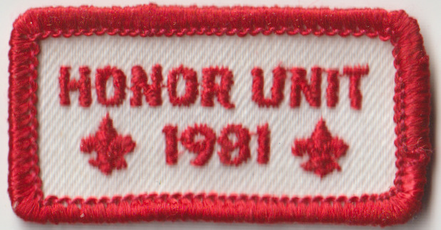 1981 Honor Unit White Patch Red Bdr (AR2203)
