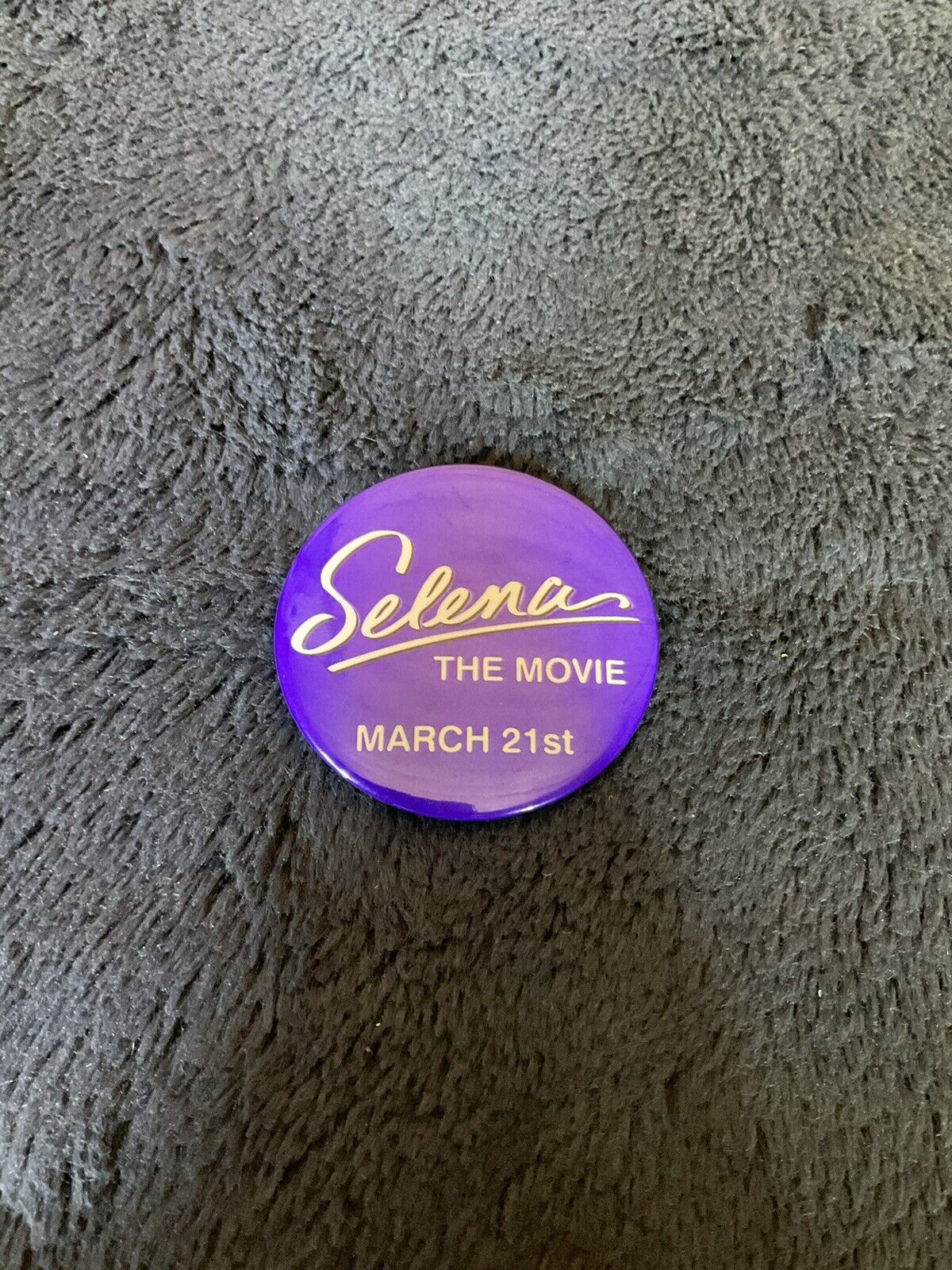 Selena Quintanilla Vintage Promotional Movie Merchandise Pinback Button Rare