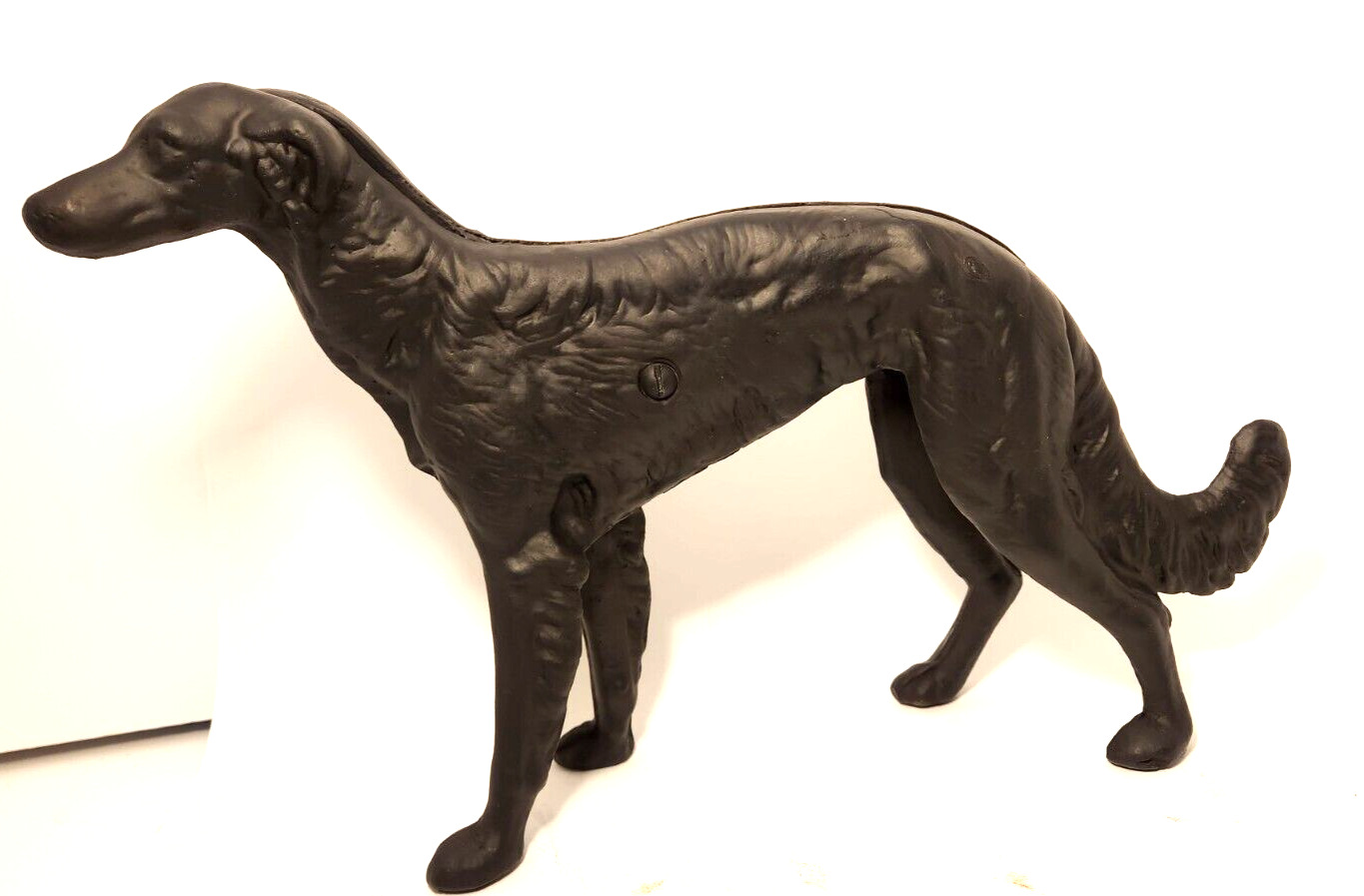 Cast Russian Wolfhound Elegant Statue Antique Vintage