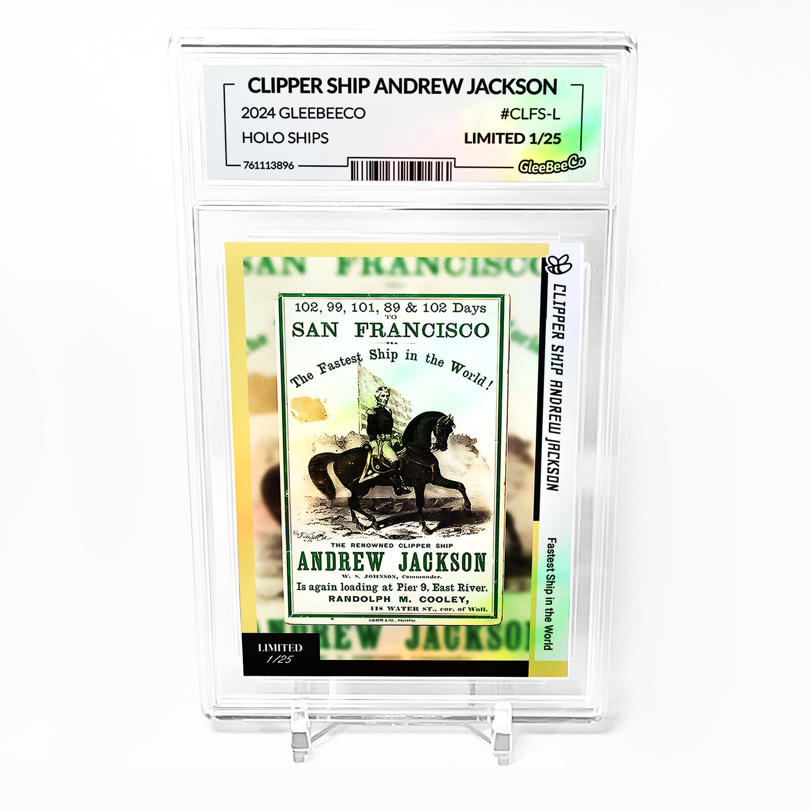 CLIPPER SHIP ANDREW JACKSON GleeBeeCo Card (Clipper Andrew Jackson) #CLFS-L /25