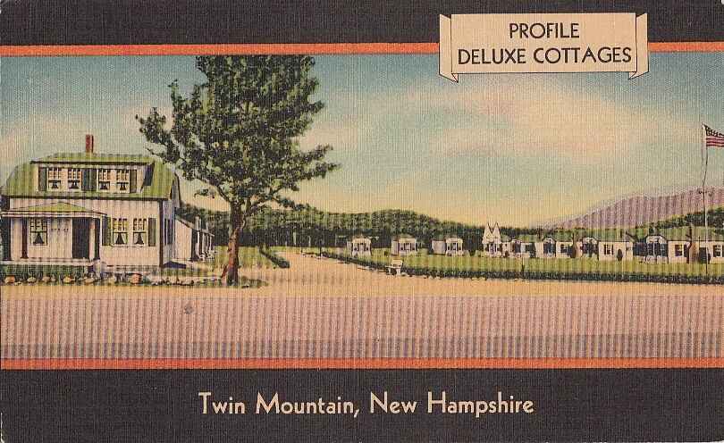 Postcard Profile Deluxe Cottages Twin Mountain New Hampshire 