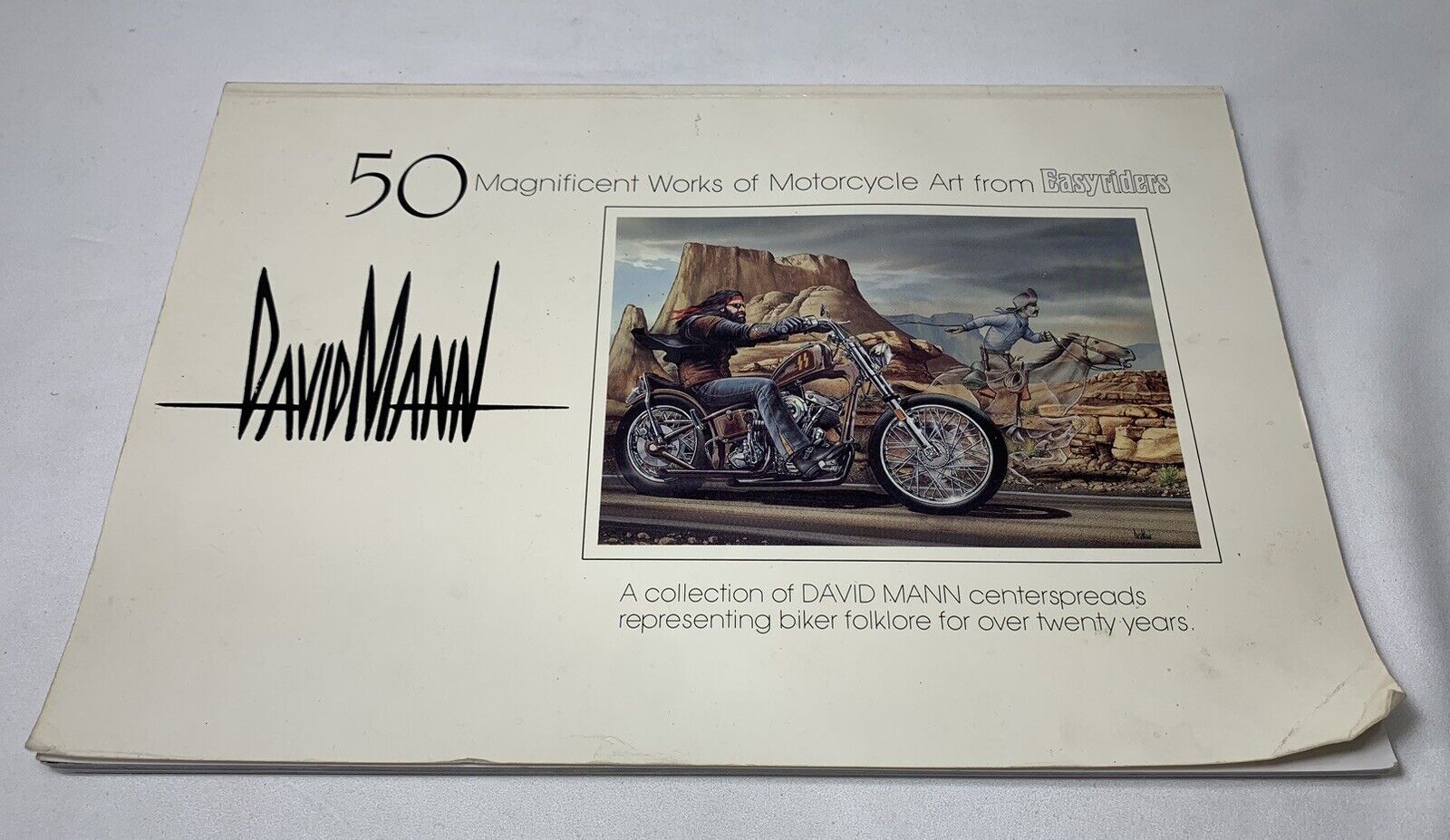 David Mann 50 Magnificent Works of Motorcycle Art from Easyriders Autographed