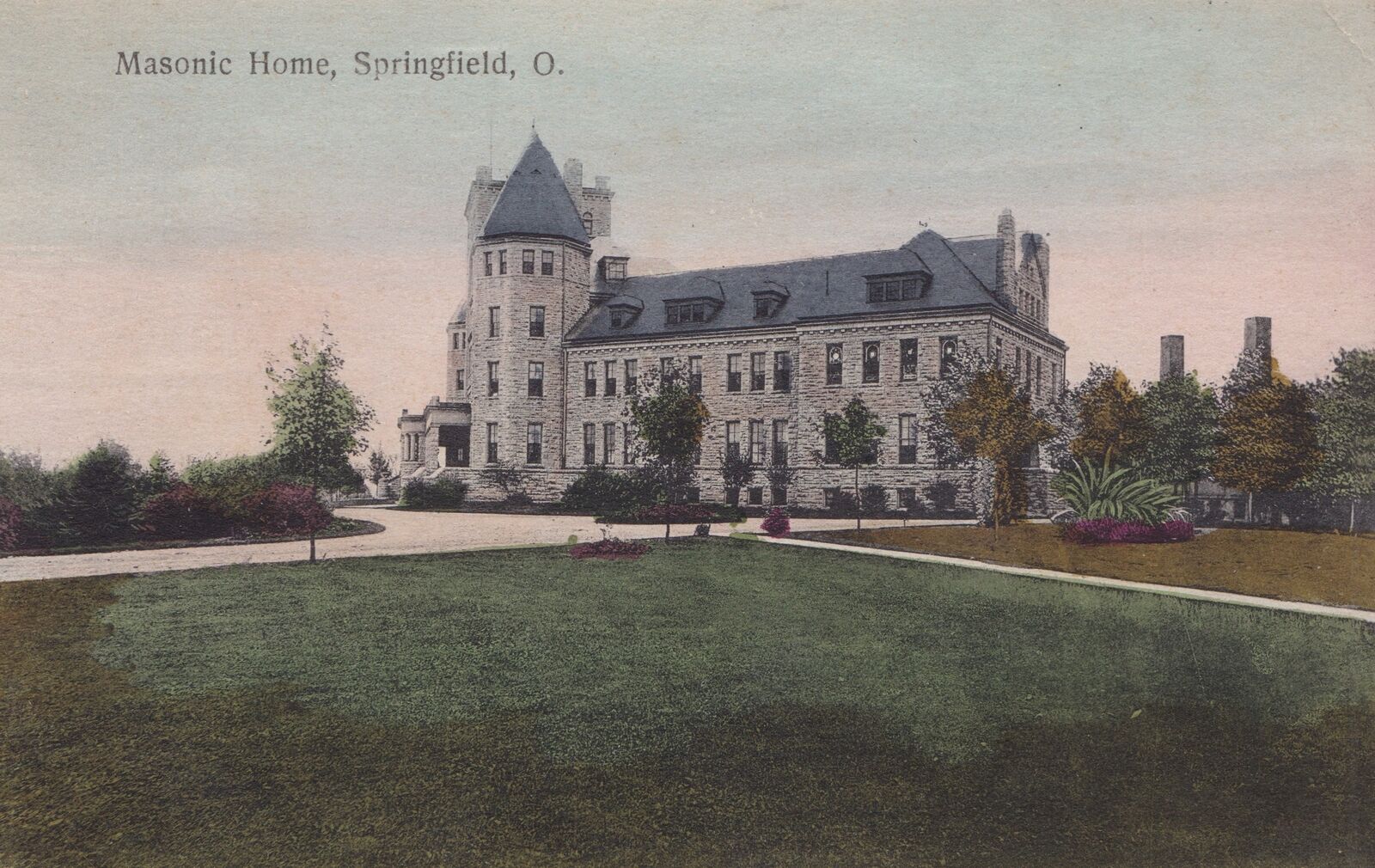 ASYLUM Springfield OH c.1906 The Springfield Ohio Masonic Home and Orphan Asylum