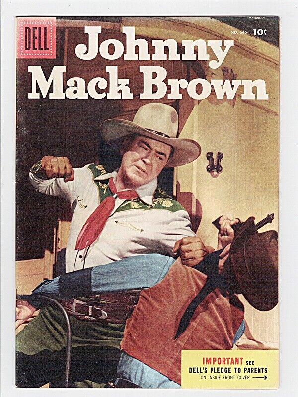 Dell Comics Johnny Mack Brown #645 1955 Four Color