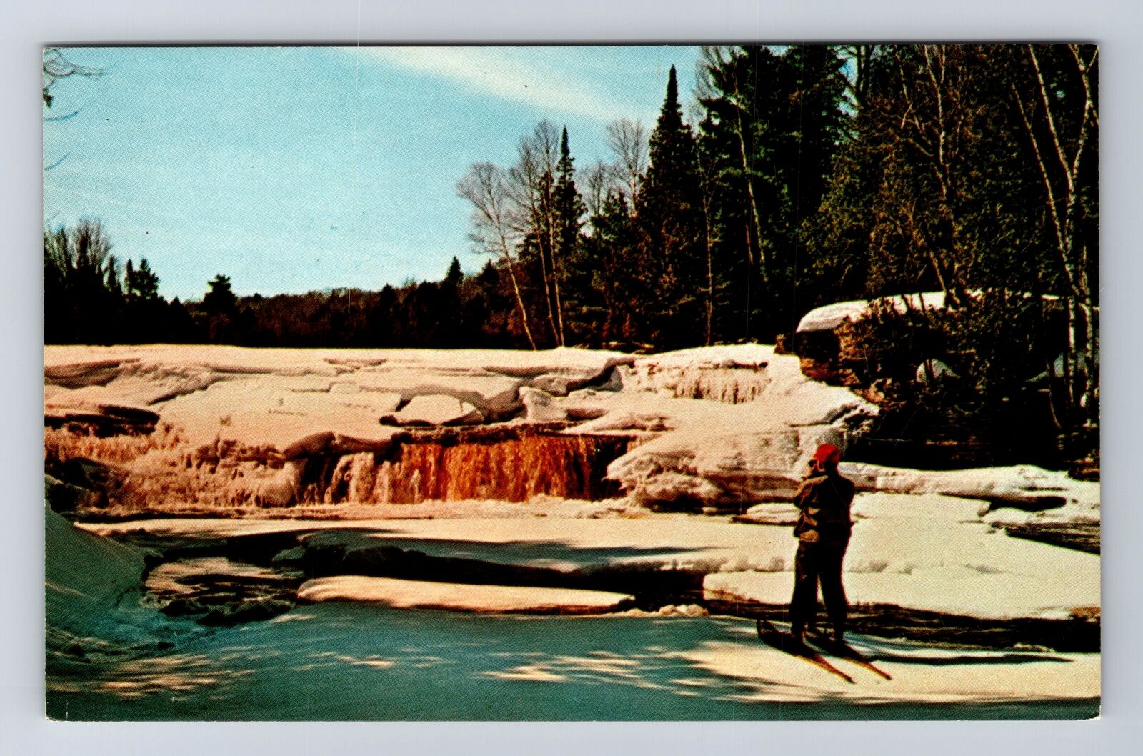 MI-Michigan, Lower Falls Of The Tahquamenon River, Antique, Vintage Postcard