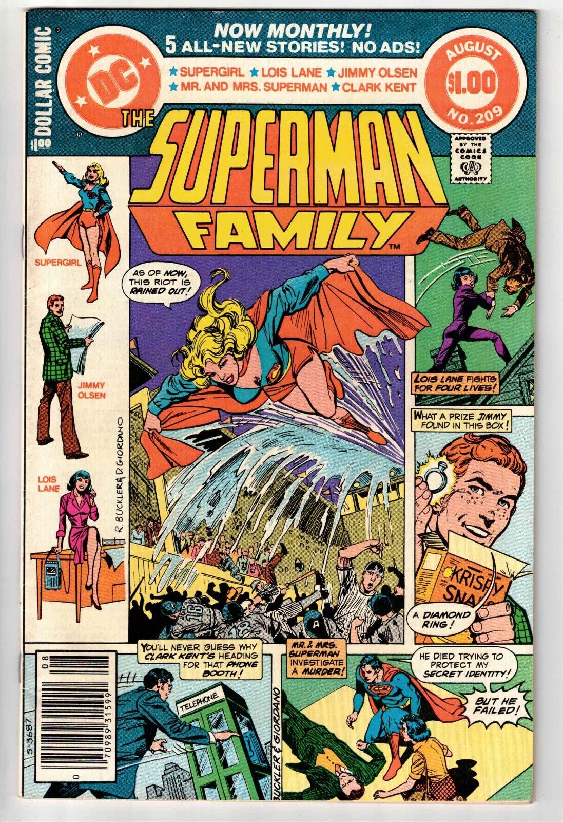 THE SUPERMAN FAMILY #209 1981 BRONZE AGE GIANT 52 PAGES FN/VFN