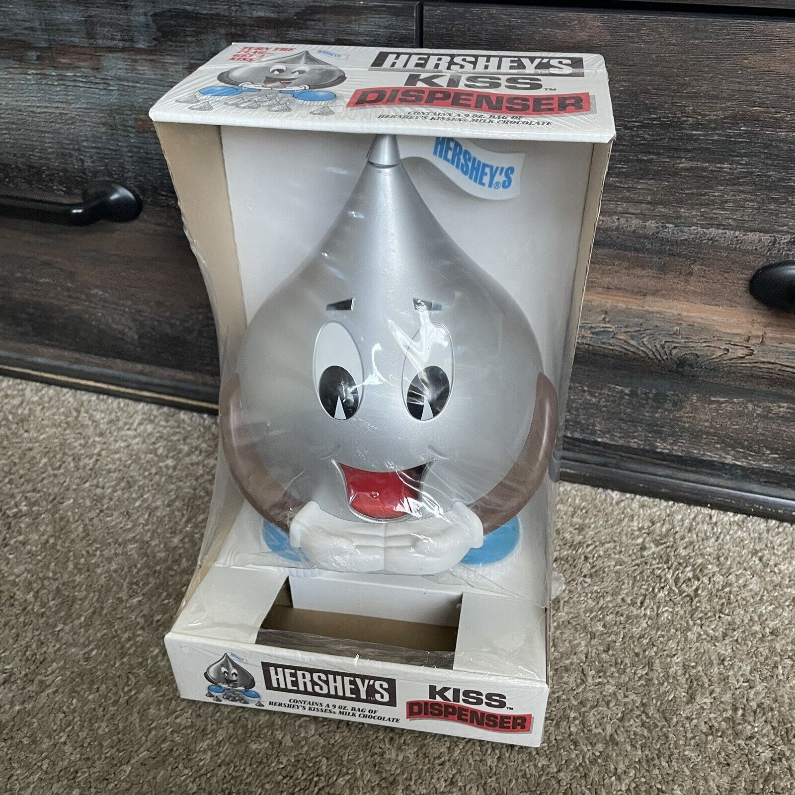 Vintage Hershey’s Kiss Candy Dispenser Turn The Flag Get A Kiss 1995