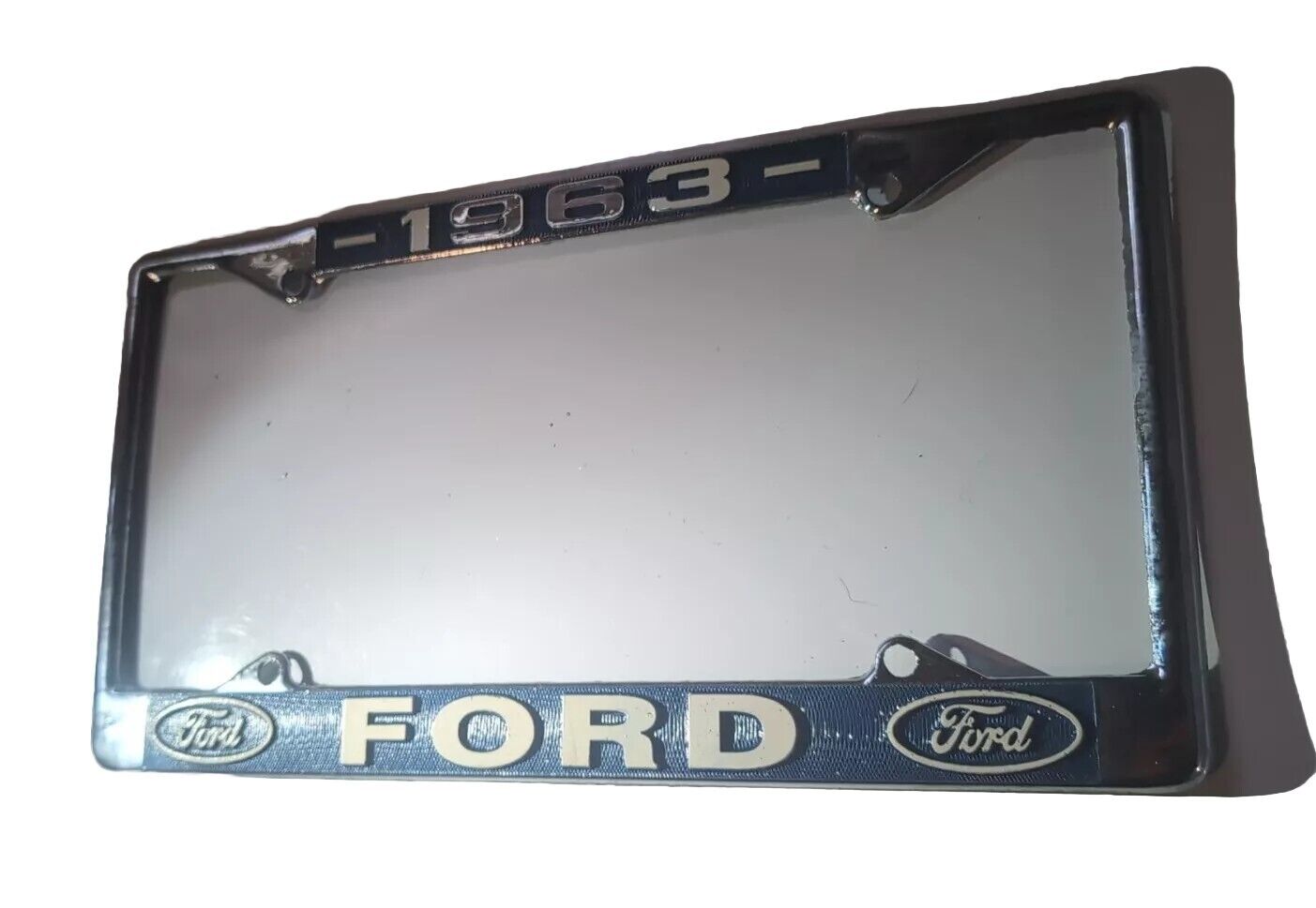 1963 Ford Metal License Plate Trim
