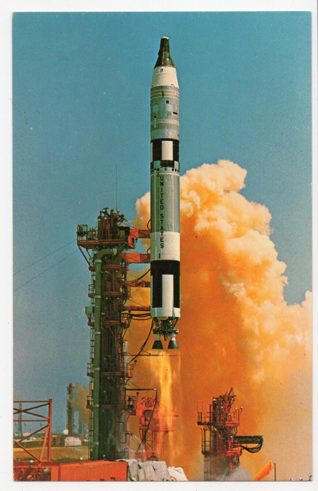 NASA Gemini-Titan 4 Launch John F. Kennedy Space Center Florida Chrome Postcard