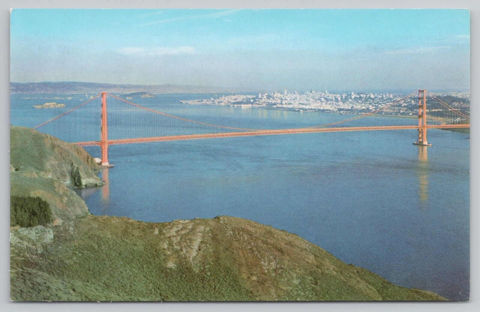 Postcard Golden Gate Bridge San Francisco California CA Union Oil Company