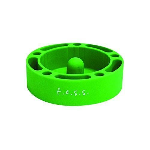 F.e.s.s. Fess Silicone Premium AshTray w/ Glass Friendly Tapping Center (Green)