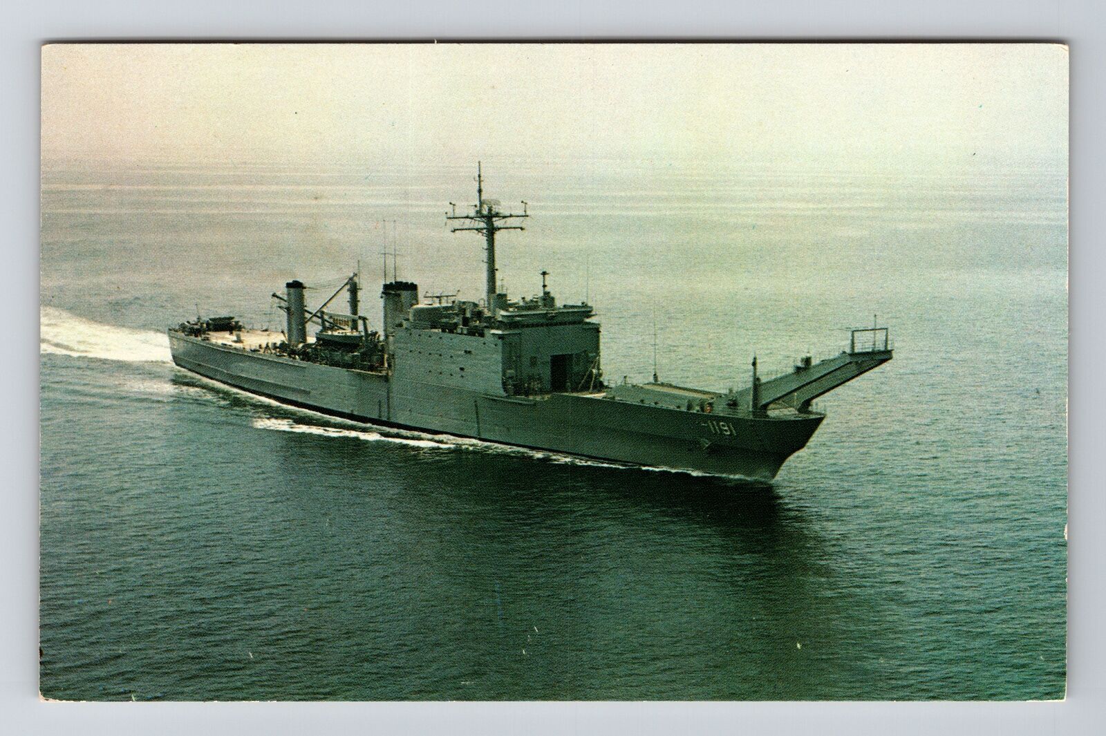 USS Racine, Navy Battleships, Transportation, Vintage Postcard