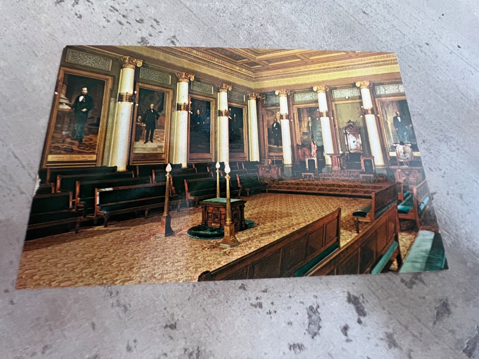 Masonic Temple  Ionic Hall  Philadelphia PA Postcard