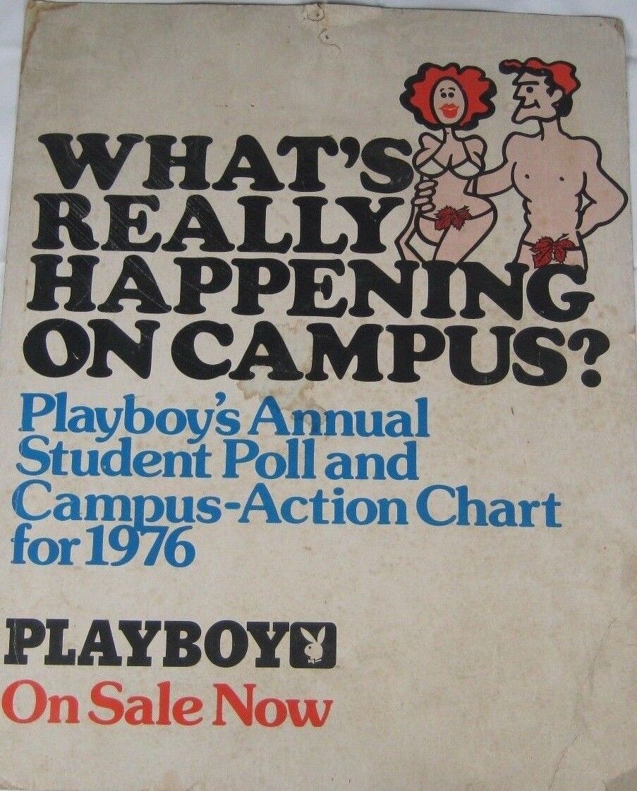 Vintage Original 1976 Playboy What\'s Really Happening on Campus Advertisement