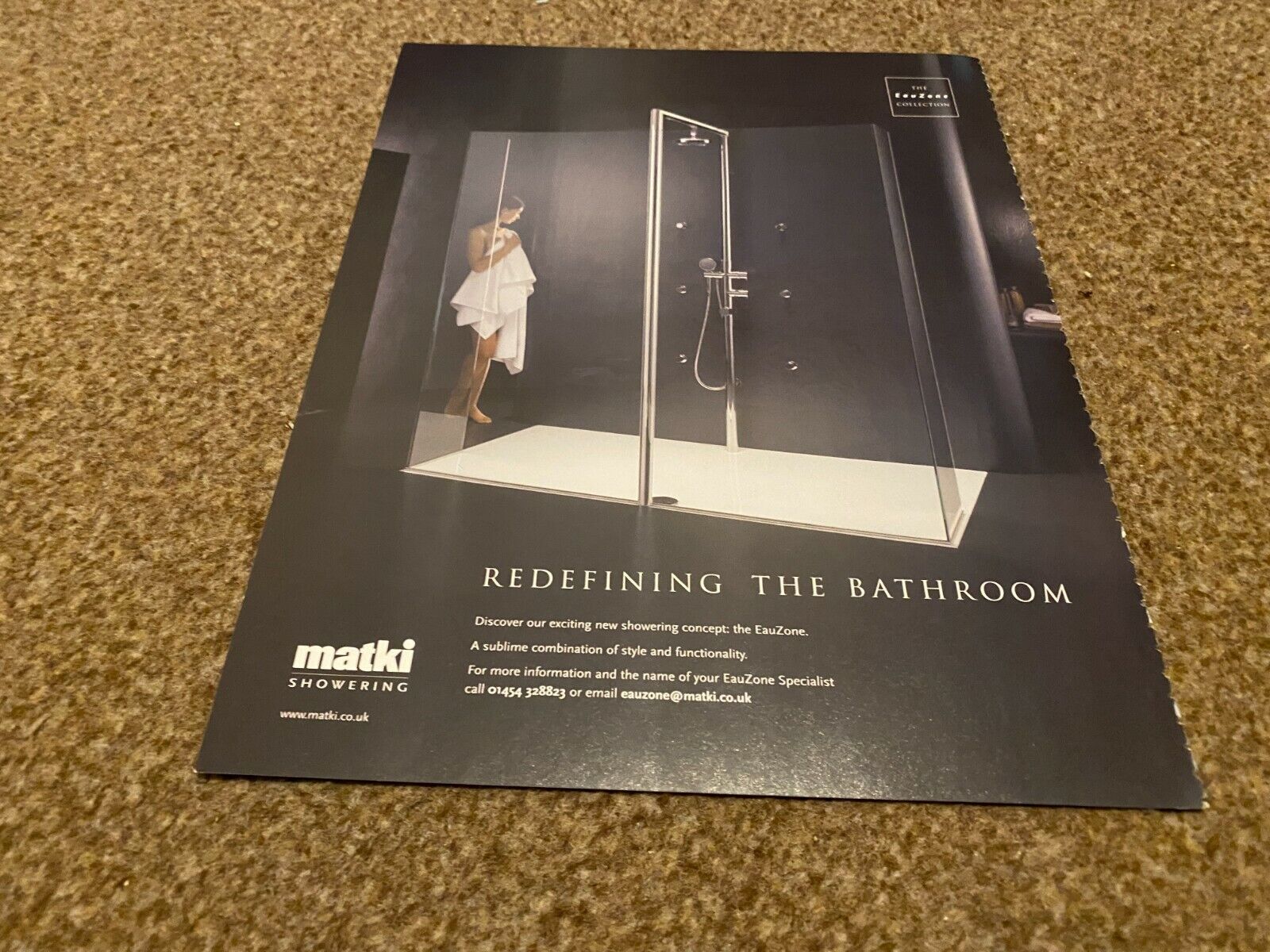INT2 ADVERT 11X9 MATKI SHOWERING THE EAUZONE COLLECTION