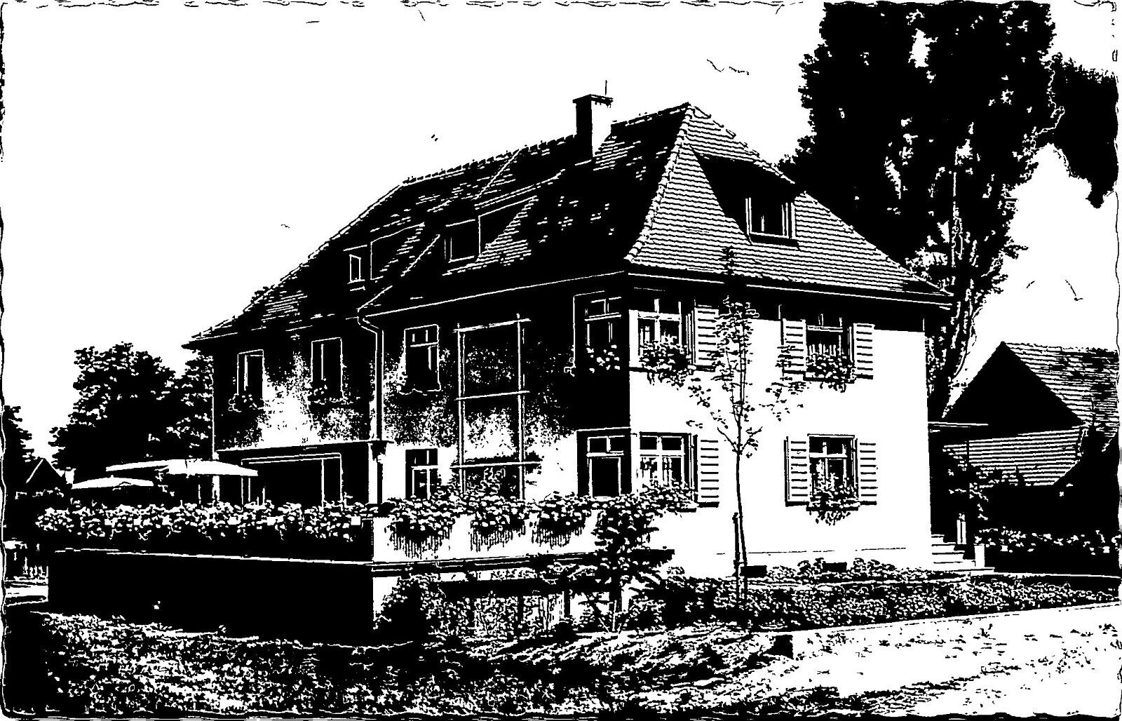 Kurheim Hillebrand Bad Krozingen Real Photo Postcard PC36