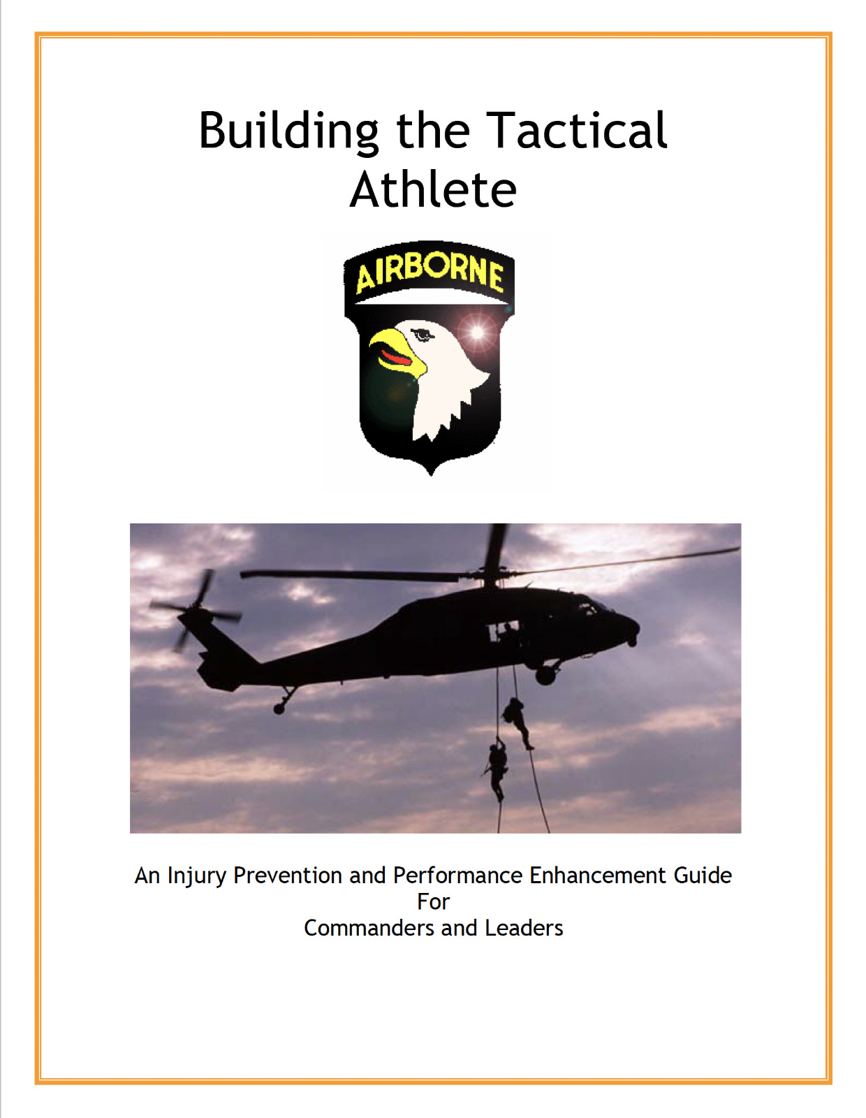101st Airborne Air Assault & Army TACTICAL SOLDIER ATHLETE PT - 2 Manuals On CD