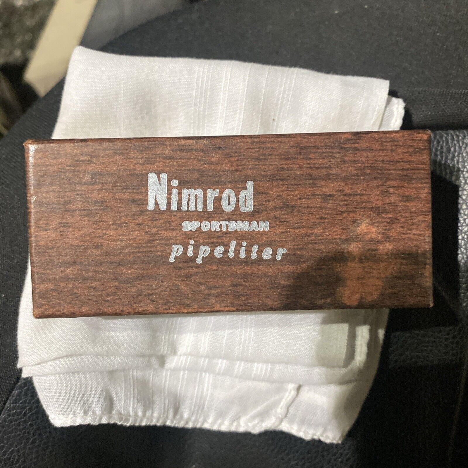 Vintage Nimrod Sportsman Pipeliter in Original Box with Paperwork Pipe Lighter