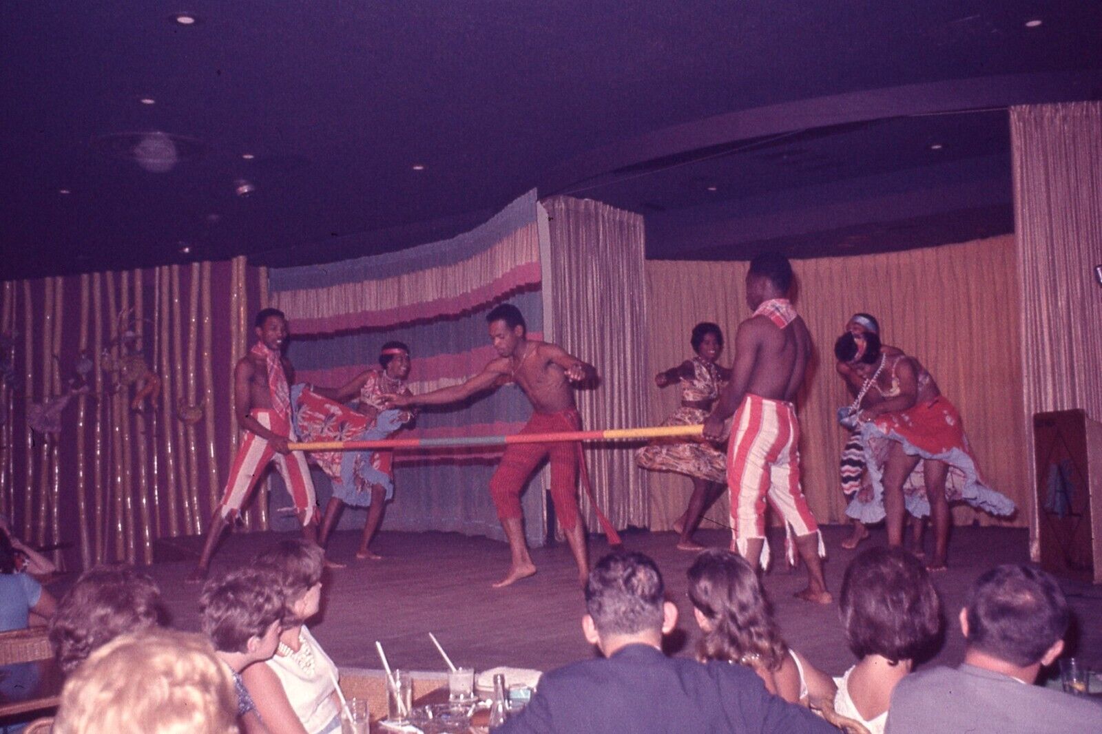 Vintage Photo Slide 35mm 1963 Jamaica Limbo Dance Show