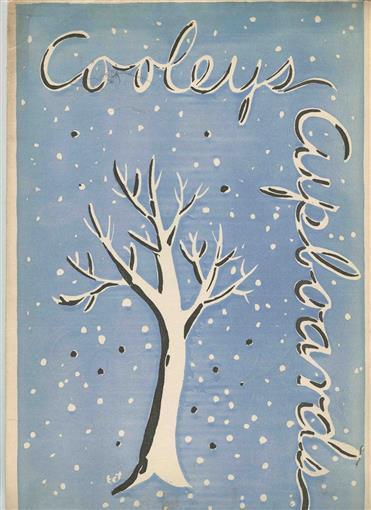 Cooley\'s Cupboards Dinner Menu Evanston Illinois 1942 Tree in Winter Cover