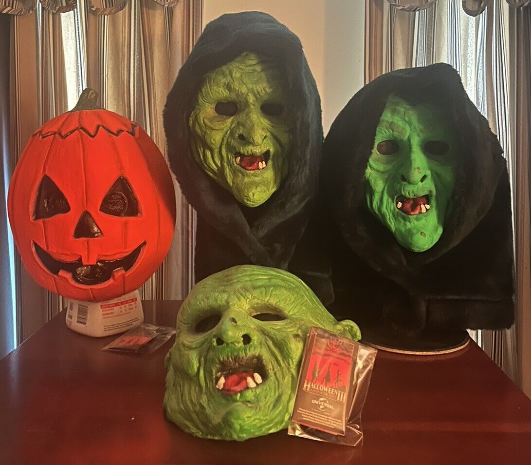 Don Post Halloween 3 Mask collection from 1984 molds