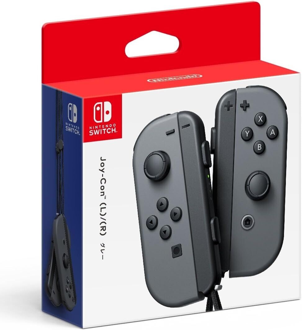 Genuine Nintendo Joy-Con L/R Gray Switch Right Left Set No.77 Genuine Nintendo