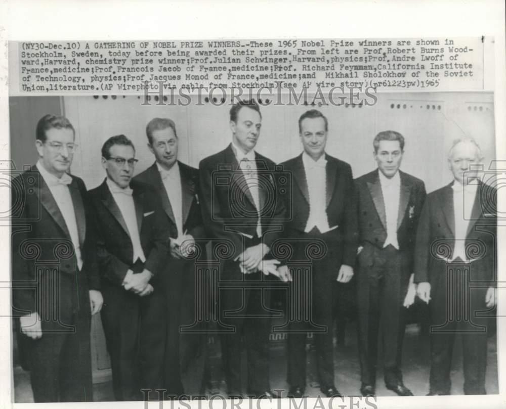 1965 Press Photo Nobel Prize winners gather at Stockholm, Sweden. - now20933