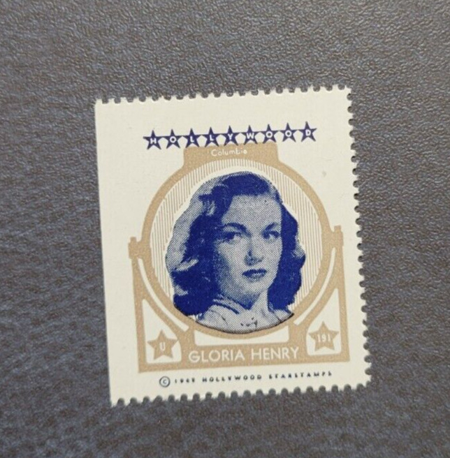 1947 Hollywood Star Stamp Gloria Henry Actress