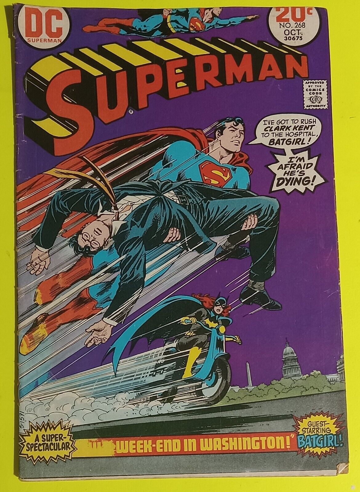 Superman #268 October 1973 DC Comics