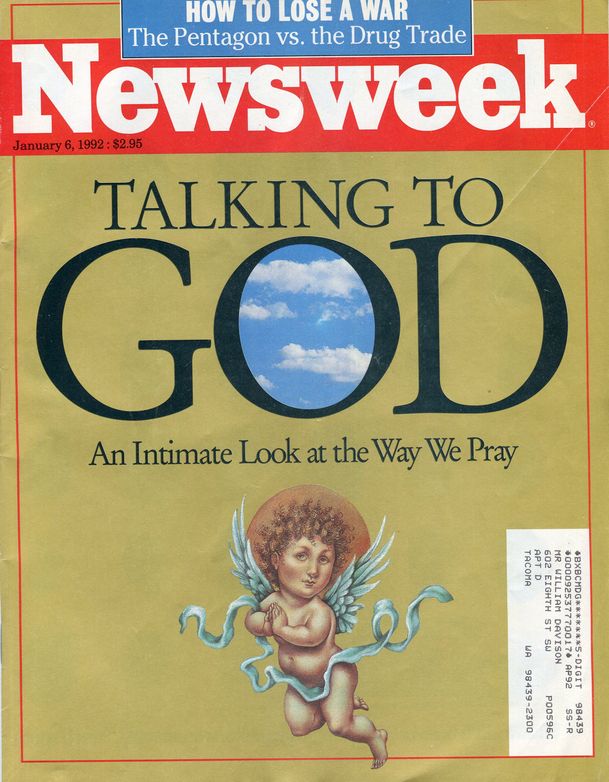 JANUARY 6 1992 - NEWSWEEK magazine - TALKING TO GOD