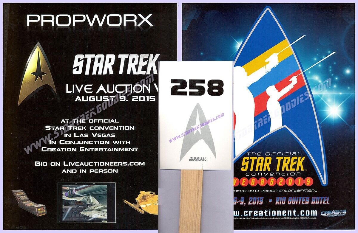 CREATION 2015 Star Trek Convention AND PROPWORX Auction - Program AND Flyers