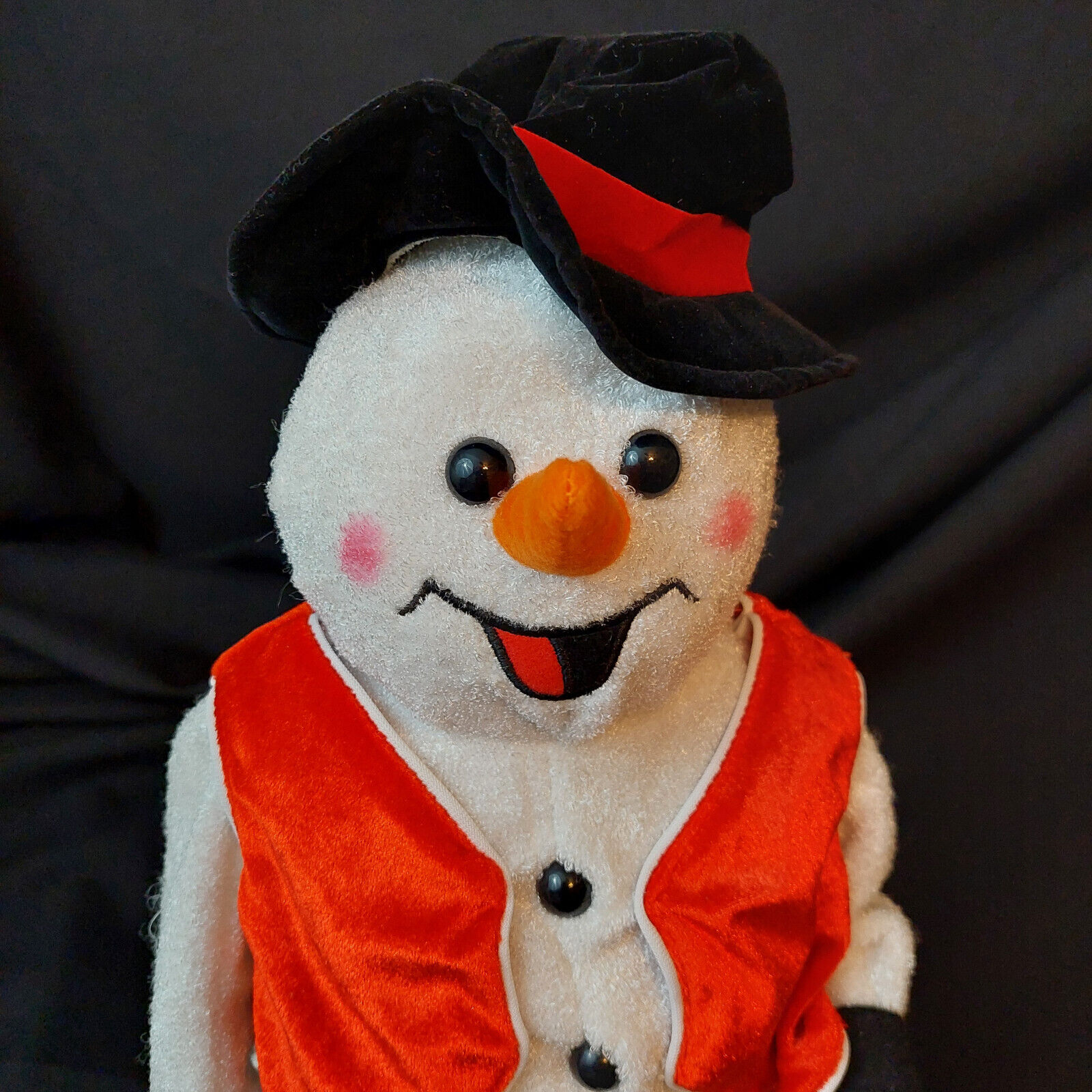 VTG Hard To Find Gemmy , Animated Snowman Dances And  Sings W/Box