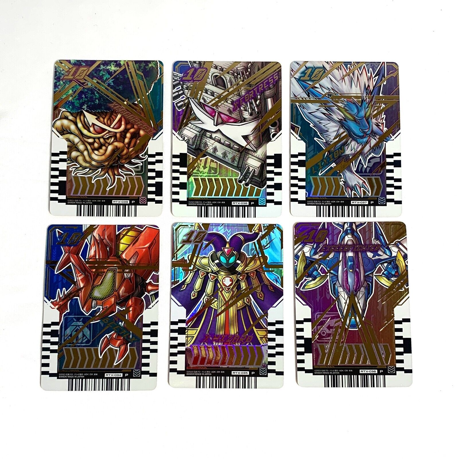 Kamen Rider Gotchard Ride Chemy Card PHASE:EX RTX-034~039 P Complete Set