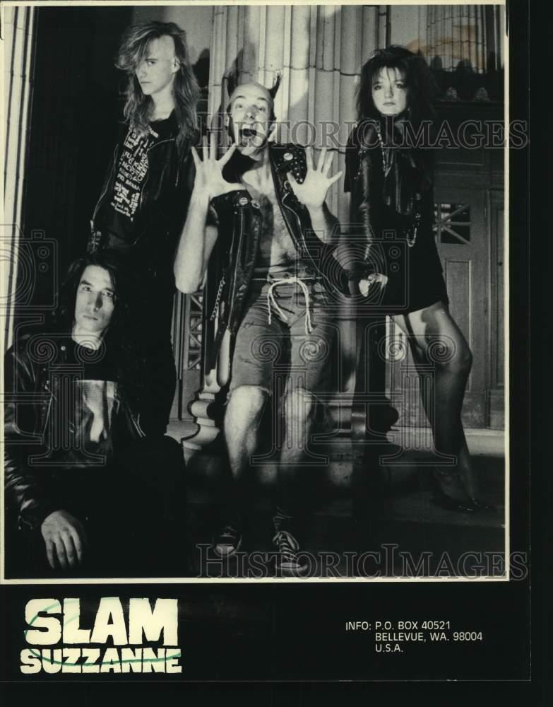1991 Press Photo Slam Suzzanne, punk-metal band - nop87679